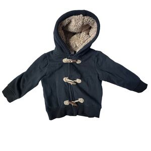Carter's Navy Faux Fur Lined Jacket with Toggle buttons Size 12M